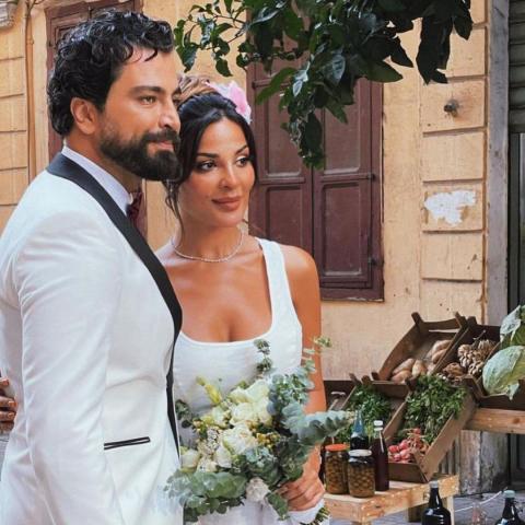 نادين نجيم و معتصم النهار في صالون زهرة 🌷