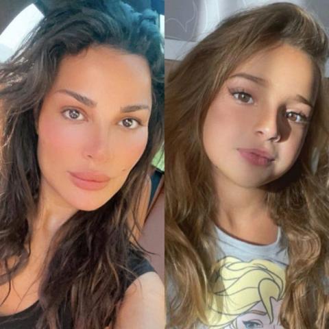 نادين نجيم مع ابنتها هيفين - صورة من انستغرام