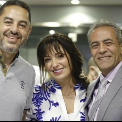 نيرمين الفقي برفقة صبري فواز من أحداث &quot;إلا أنا&quot;- انستغرام @nermine_elfeky