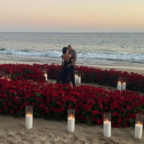 ترافيس باركر وكورتني كارداشيان - انستغرام @kourtneykardash