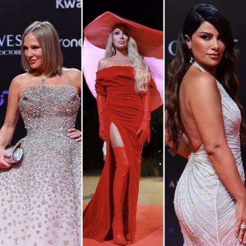 صبا مبارك ومايا دياب وشيرين رضا في مهرجان الجونة