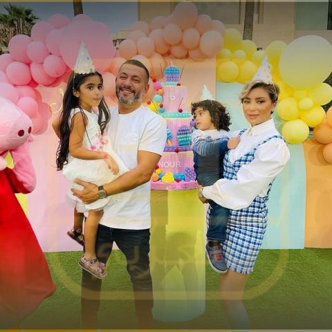 زياد برجي وعائلته