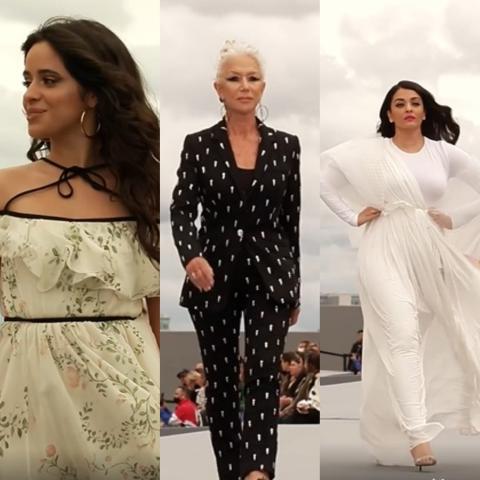 أيشواريا راي وهيلين ميرين وكاميلا كابيلو- الصور من فيديو عرض الأزياء من انستغرام @lorealparis