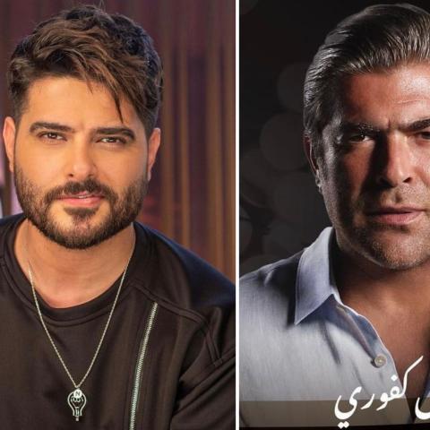 وائل كفوري وناصيف زيتون في البحر الميت