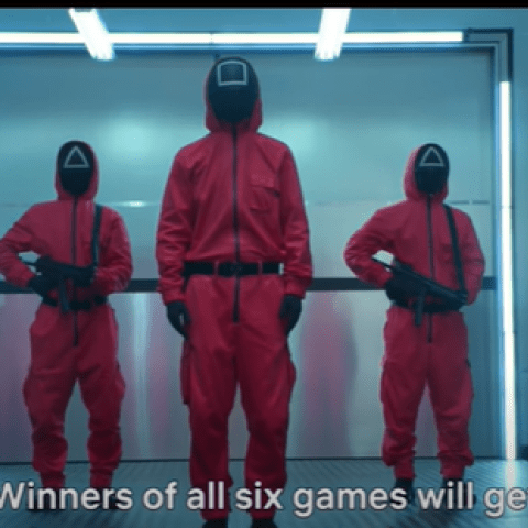 الصورة من تريلير مسلسل Squid Game