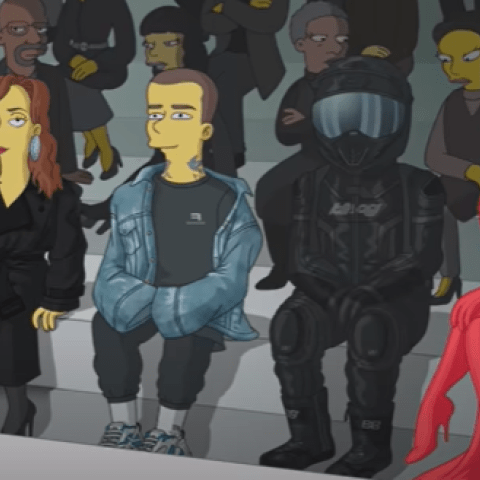 كيم كارداشيان وكانييه وبست وجاستن بيبر في The Simpsons