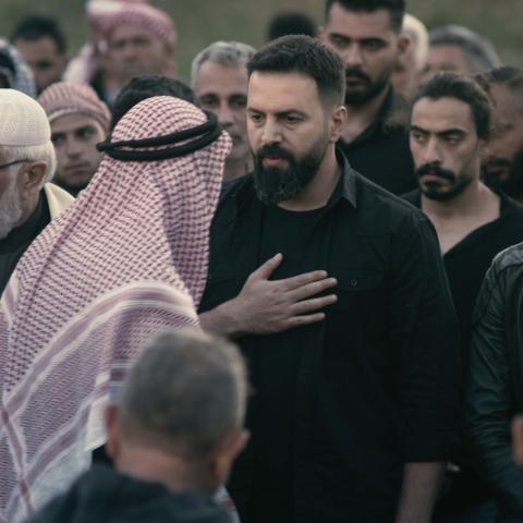 تيم حسن - صورة من كواليس مسلسل &quot;الهيبة جبل&quot;