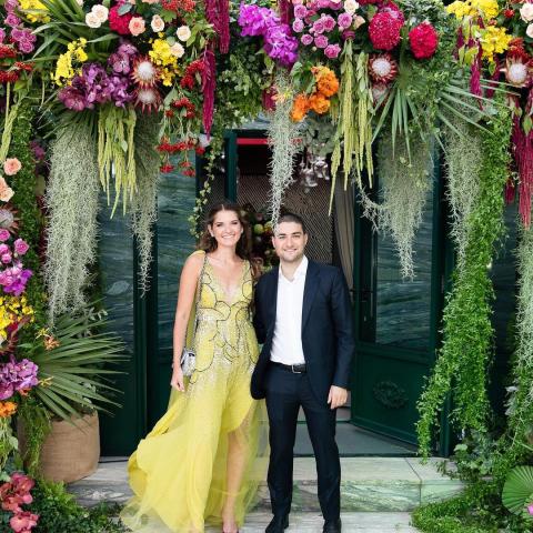 ميشيل إيلي صعب وخطيبته كاتيا- انستغرام @superkatson