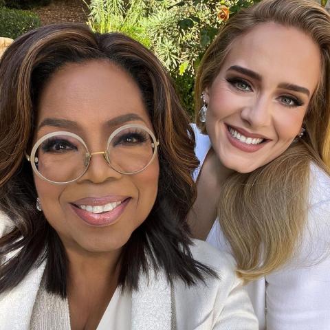 أديل وأوبرا وينفري - انستغرام @cbstv