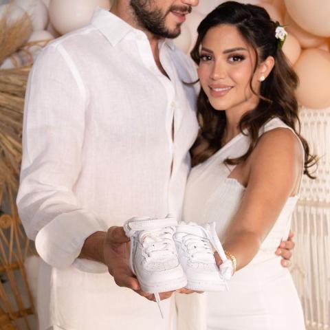 بيام لنجاوي وزوجها - صورة من إنستغرام