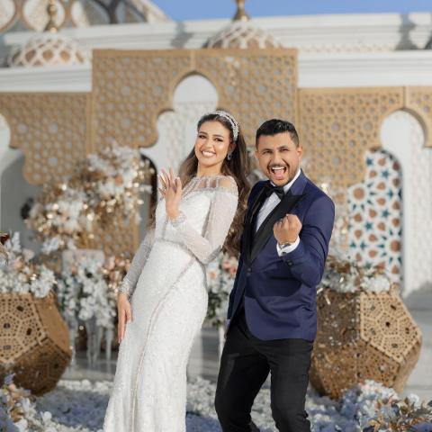 علي غزلان وفرح شعبان صورة من إنستغرام