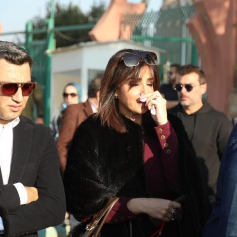 من جنازة الراحلة أسماء مصطفى