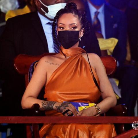 ريهانا من الاحتفال - صورة من تويتر @reuterspictures