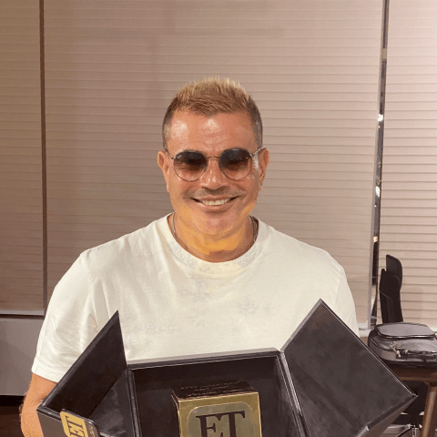 عمرو دياب في زيارته لـ ET بالعربي تكريم وصدفة مع عبدالمجيد عبدالله