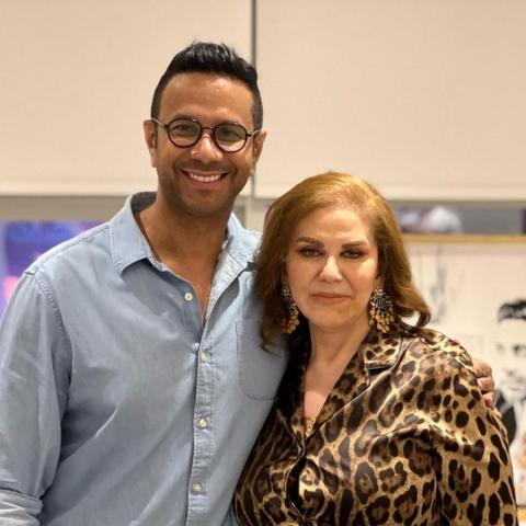 ميادة الحناوي وفايز السعيد - صورة من إنستاغرام