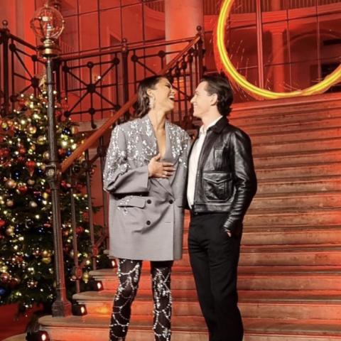 زندايا وتوم هولاند على السجادة الحمراء