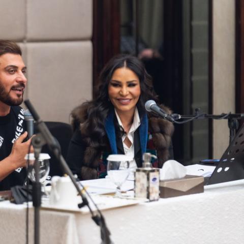 أحلام وماجد المهندس - صورة من تويتر