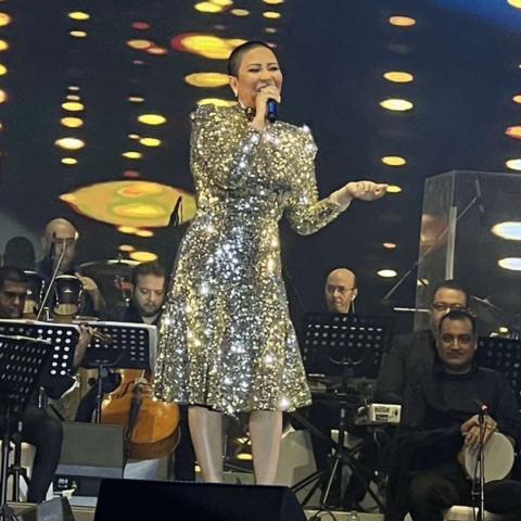 شيرين من حفلها في أبوظبي