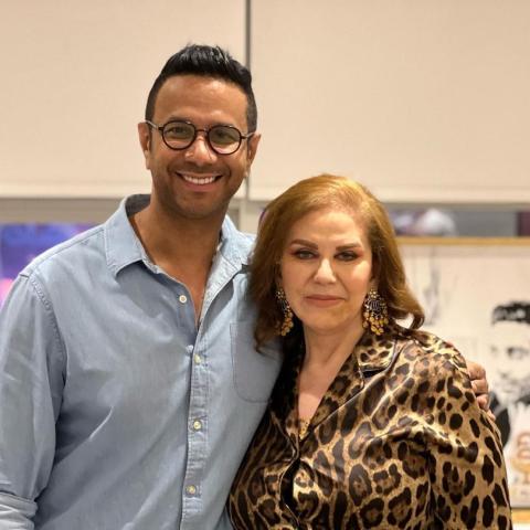 فايز السعيد وميادة الحناوي - صورة من إنستغرام