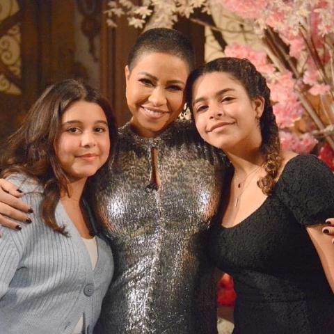 شيرين عبد الوهاب وبناتها