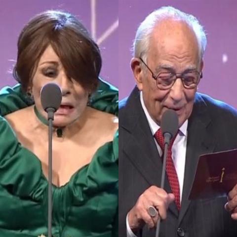 ترحيب كبير برشوان توفيق ولبنى عبدالعزيز  في ختام &quot;القاهرة السينمائي&quot;