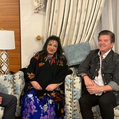 وليد توفيق وسميرة توفيق - صورة من إنستاغرام