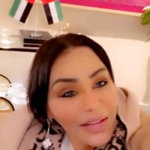 أحلام تصل أبو ظبي - صورة من السوشيال ميديا