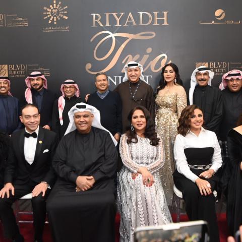 النجوم في حفل &quot;رياض تريو نايت&quot;