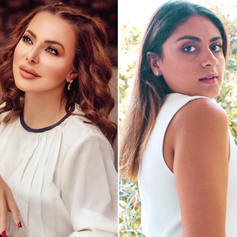 شام الملا وسوزان نجم الدين - صورة معدلة من السوشيال ميديا