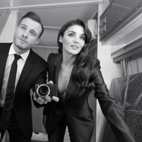 هاندة أرتشيل وكرم بورسين - صورة من انستغرام