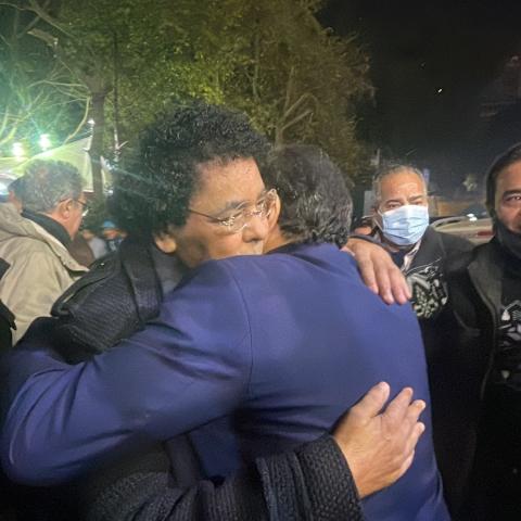 محمد منير بعزاء أحمد الحجار