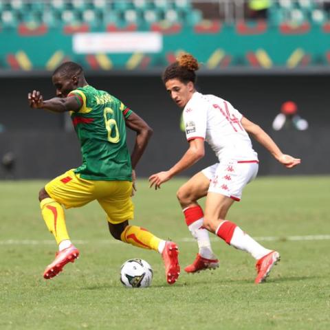 من مباراة تونس ومالي - صورة من حساب @caf_online_AR على تويتر