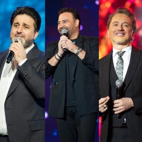 مروان خوري، عاصي الحلاني وملحم زين في موسم الرياض- الصور من انستغرام @benchmarkksa