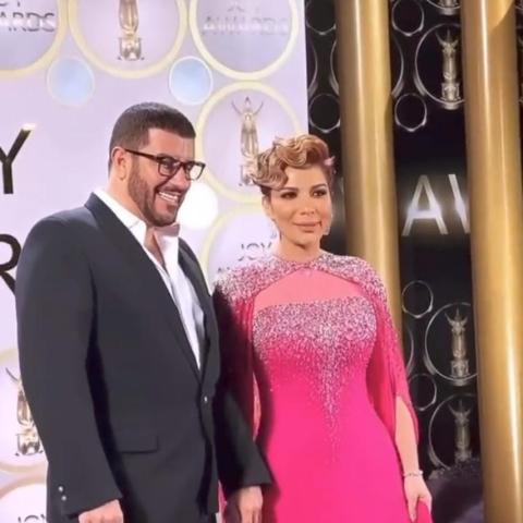 أصالة وزوجها فائق حسن في Joy Awards
