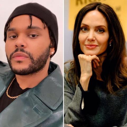 أنجلينا جولي وذا ويكند -صورة معدلة  من السوشيال ميديا