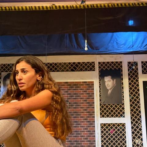 دينا الشربيني من كواليس بروفة مسرحية &quot;أحفاد ريا وسكينة&quot;