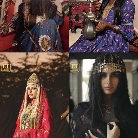 أزياء يوم التأسيس- الصورة من السوشيال ميديا