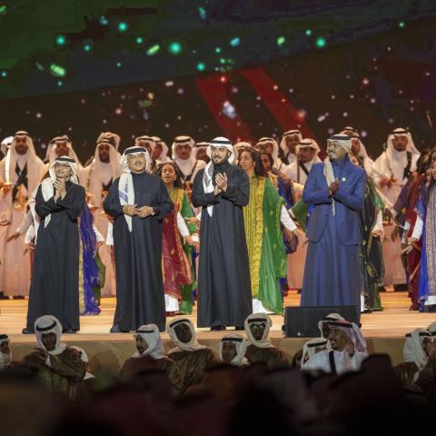 راشد الفارس، محمد عبده، ماجد المهندس وعبدالمجيد عبدالله وداليا مبارك- تويتر @rotanalive