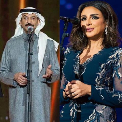 أنغام وعبادي الجوهر في موسم الرياض- انستغرام @benchamrkksa