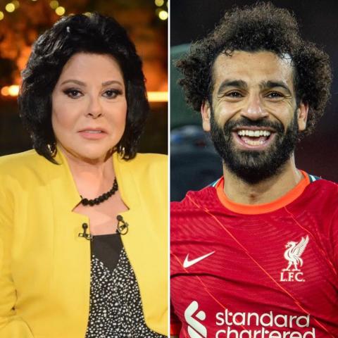 محمد صلاح مع إسعاد يونس
