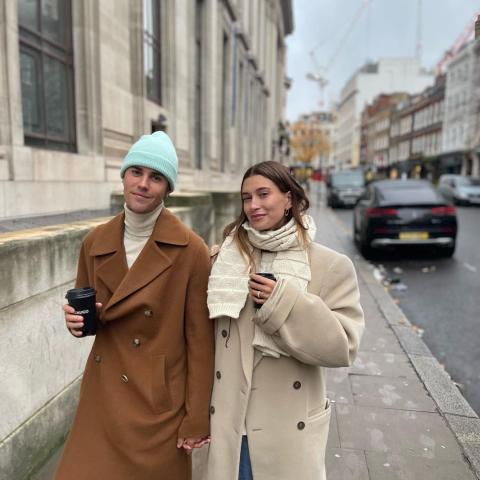 جاستن بيبر وزوجته هايلي بيبر- صورة من إنستغرام