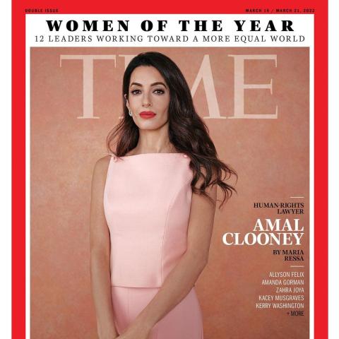 أمل كلوني- انستغرام @time