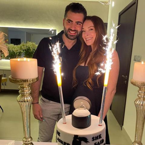 ليندسي لوهان وخطيبها بدر شمّاس @lindsaylohan