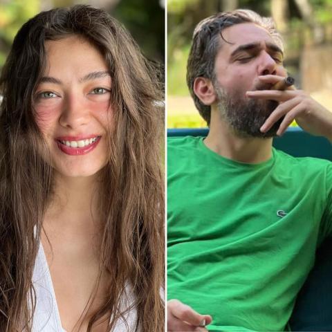 نسليهان أتاغول وزوجها قادير أوغلو - صورة معدلة من السوشيال ميديا