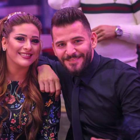 حسام جنيد وإمارات رزق - صورة من فيسبوك