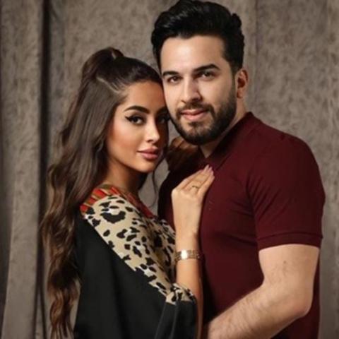 حازم شريف وخطيبته السابقة سبا المبارك