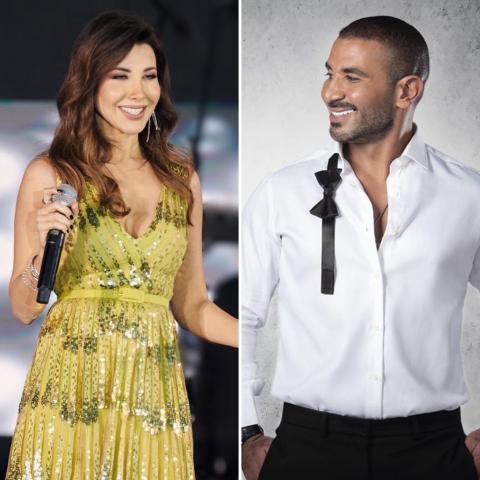 نانسي عجرم وأحمد سعد يشعلان أجواء القاهرة
