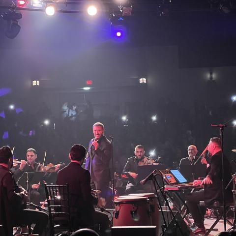 كاظم الساهر من حفله في هيوستن - صورة من السوشيال ميديا