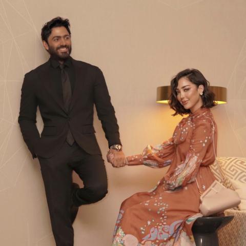 تامر حسني وبسمة بوسيل - صورة من إنستاغرام