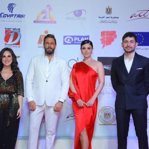 النجوم في ختام مهرجان أسوان الدولي لأفلام المرأة